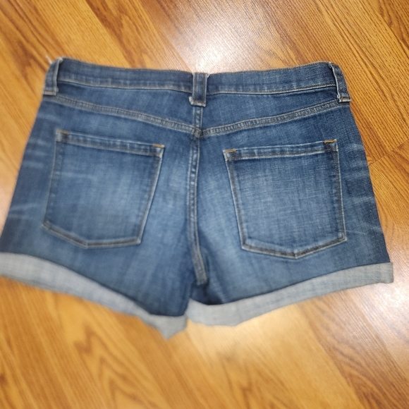 J Crew Jean Shorts Womens 29, US 8 Blue Rolled Hem Stretch Denim - Picture 6 of 9